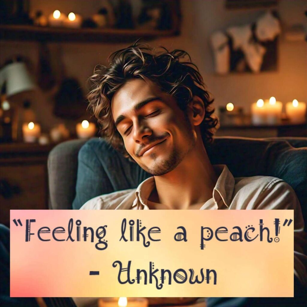  “Feeling like a peach!” - Unknown